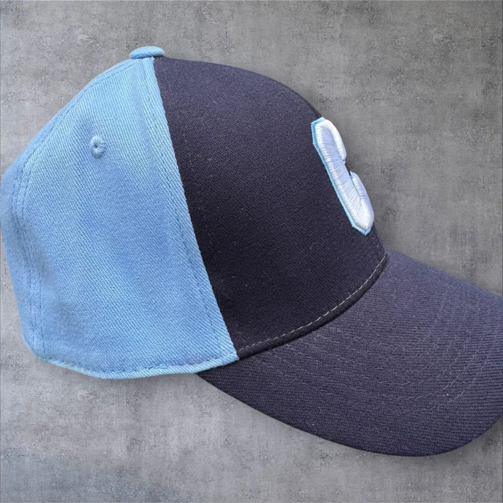 The Citadel Bulldogs Top of the World Hat Mascot Navy / Light Blue FlexFit Retro